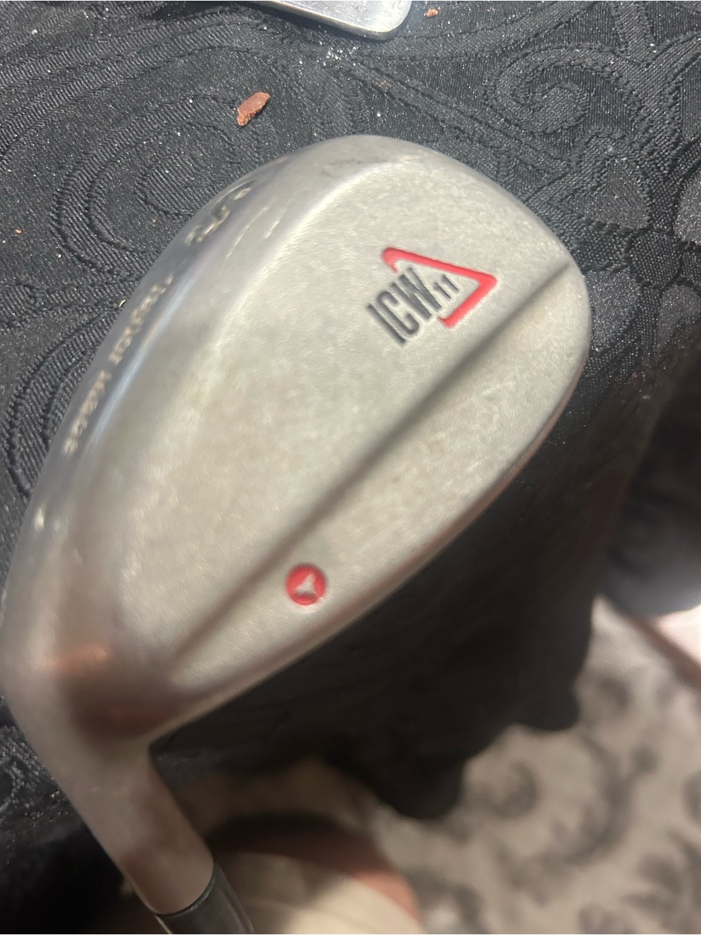 TaylorMade left handed ICW Silver Wedge with Red Accents